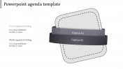 Awesome PowerPoint Agenda Template PPT In Grey Color