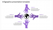 Hand design infographic presentation template
