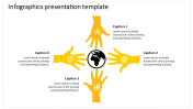 Editable Infographic Presentation Template-Four Node
