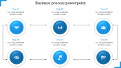 Magnificent Business Process PowerPoint with Six Nodes