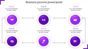 Astounding Business Process PowerPoint with Six Nodes