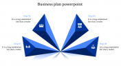 Innovative Business Plan PowerPoint with Four Nodes Slides