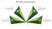 Inventive Business Plan PowerPoint Slide with Four Nodes