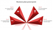 Imaginative Business Plan PowerPoint with Four Nodes Slides