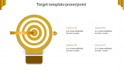 Bulb target template powerpoint	