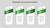Elegant Infographic Presentation Template With Four Nodes