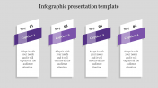 Best Infographic Presentation Template In Purple Color