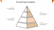 Customized Pyramid PPT Template Slide Designs-Four Node