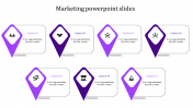 A Seven Noded Marketing PowerPoint Slide Presentation