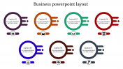 A Seven Noded Business PowerPoint Layout Presentation