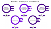 Innovative Business PowerPoint Presentation In Purple Color