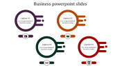 Awesome Business PowerPoint Slides With Four Nodes