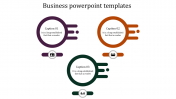 Use Business PowerPoint Templates With Three Nodes