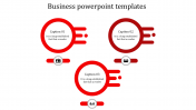 Stunning Business PowerPoint Templates In Red Color Slide
