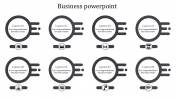Use Business PowerPoint Presentation In Grey Color