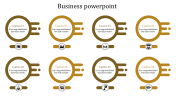 Best Business PowerPoint Presentation With Eight Nodes