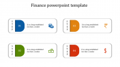Editable Finance PowerPoint Template In Multicolor Slide