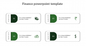 Creative Finance PowerPoint Template In Green Color