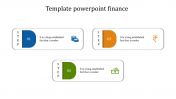 Stunning Template PowerPoint Finance Slide-Three Node