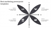Four Noded Best Marketing PowerPoint Templates Design