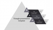Innovative PowerPoint Template Triangle Model-Three Node