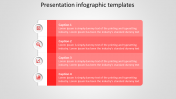 Attractive Presentation Infographic Templates In Four Nodes