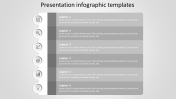 Attractive Presentation Infographic Templates In Grey Color