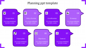 Creative PowerPoint Planning Template-Purple Color
