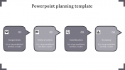 Attractive PowerPoint Planning Template In Grey Color Model