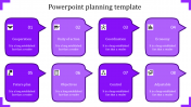 Best PowerPoint Planning Template With Eight Nodes