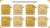 Use PowerPoint Planning Template In Yellow Color Model