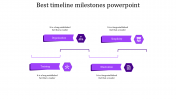 Creative Timeline Milestones PowerPoint With Four Nodes