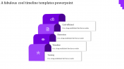 Simple Cool Timeline Templates PowerPoint-Purple Color