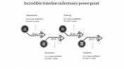 Effective Timeline Milestones PowerPoint In Arrow Model