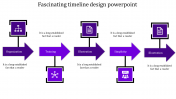 Attractive Timeline Design PowerPoint In Purple Color