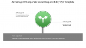 A Three Nodded Corporate Social Responsibility PPT Template