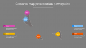 The Best Collection Map Presentation PowerPoint Diagram