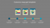 Attractive Comoros Map PPT Template For Presentation
