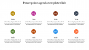 Simple PowerPoint Agenda Template Slide Design PPT