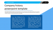 A Three Noded Company History PowerPoint Template