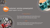 A Two Node Customer Service PPT and Themes for Presentation