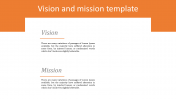 Editable Vision And Mission Template With Two Node