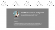 A Two Noded CEO PowerPoint Template For Presentation 