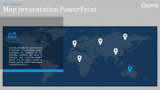 Best Map Presentation PowerPoint Template Slide Design