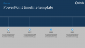 Attractive PowerPoint Timeline Template Slide-Four Node