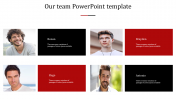 Customized Our Team PowerPoint Template Slide Designs