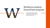 Elegant Weakness Analysis PowerPoint Template Designs