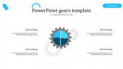 Editable PowerPoint Gears Template Presentation Design