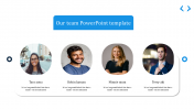 Amazing Our Team PowerPoint Template With Four Node