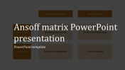 Best Ansoff Matrix PowerPoint Presentation PPT Template